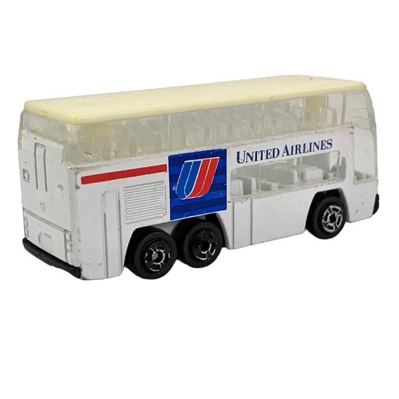 United Airlines Die Cast Shuttle Double Decker Bus - Picture 7 of 7